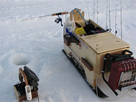 custom ice fishing sleds