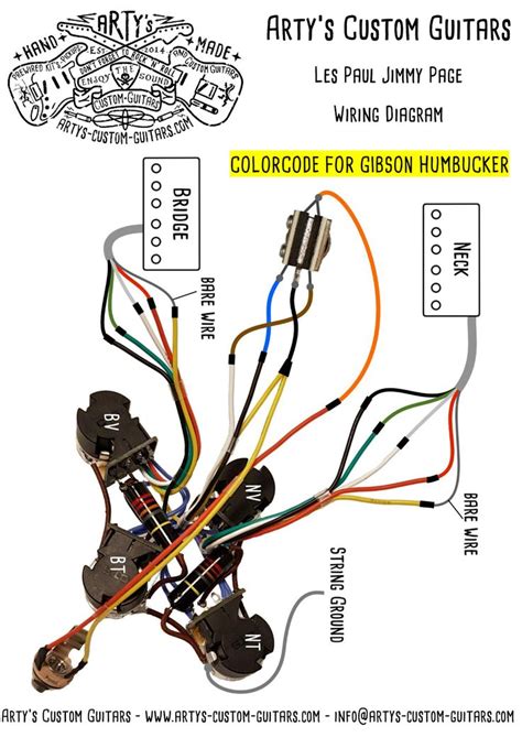 custom new gibson les paul jimmy page wiring harness 