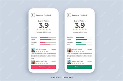 customer feedback mobile-app ui/ux, Premium vector