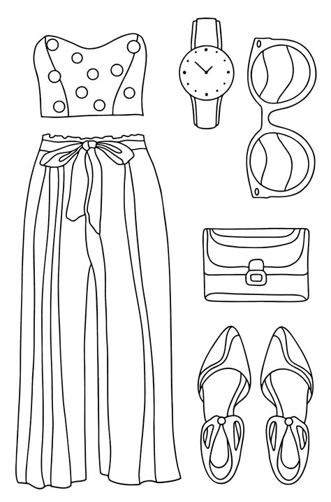 cute clothes coloring pages, Disegno da colorare abbigliamento maschile 1892 disegni da colorare e
