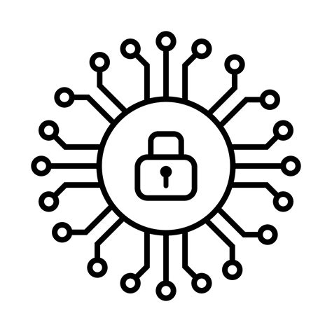 cyber security icon, Modern technology cybersecurity icon crop-out 27401777 png