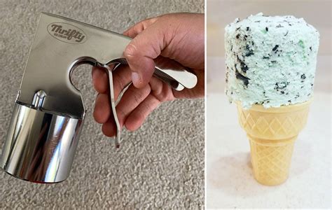 cylindrical ice cream scoop