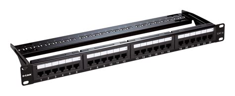 d-link patch panel 24-port, Dlink patch panel npp-c61blk241 cat6 utp 24port