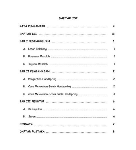 Daftar Isi Yang Baru PDF Download