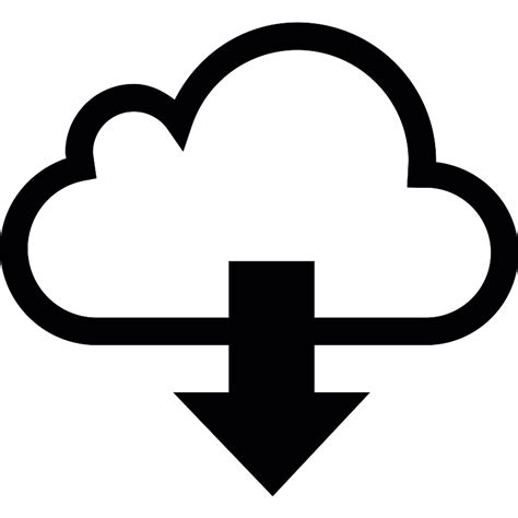 dark cloud download icon, Dark cloud icon