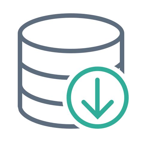 data download icon no background, Data download icon