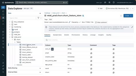 Database Catalog Publishing