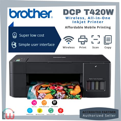 dcp t420w printer sample images, Brother dcp-t420w inktank mfp