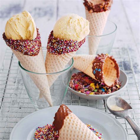 decorated ice cream cones