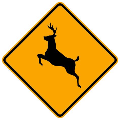 deer crossing sign, Printable deer crossing sign