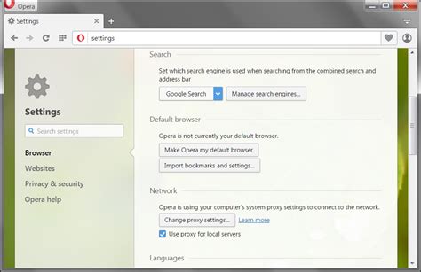 default google to browser opera, How to change the default browser in windows