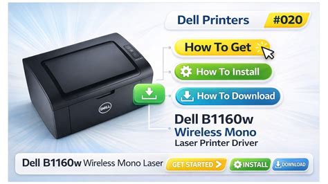 dell b1160w printer driver, Dell b1160w desktop laser printer, monochrome