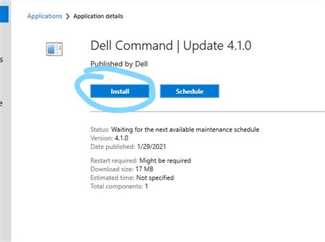 dell command silent install, Run dell command update from notification prompt