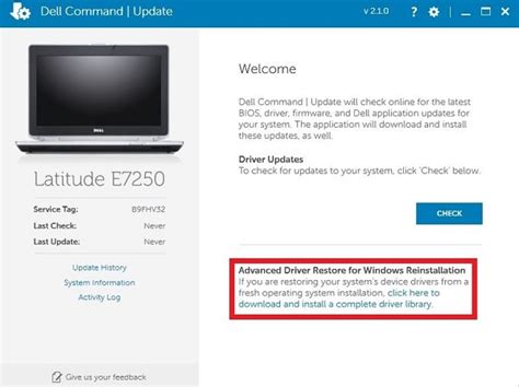 dell command update driver restore, Dell command update for windows 11