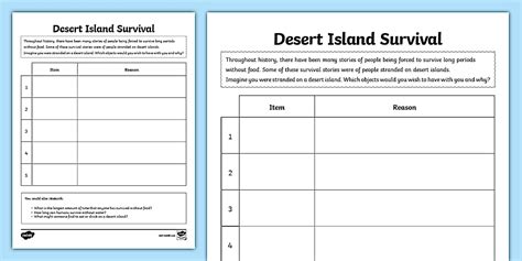 Desert Island Walkthrough