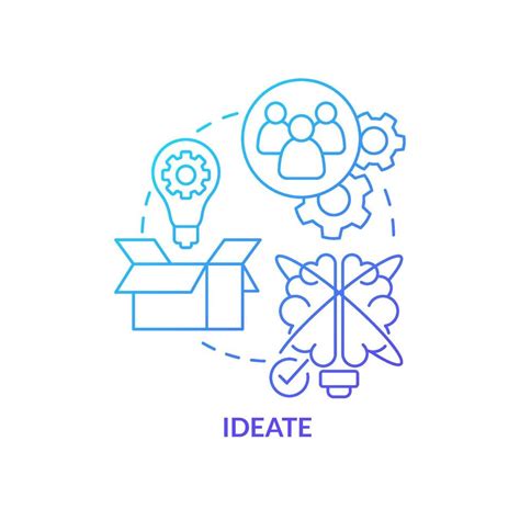 design thinking ideate icon, Ideate, idea, design, thinking, process icon