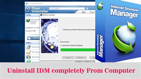 desinstaller internet download manager, Comment désinstaller internet download manager de mon pc