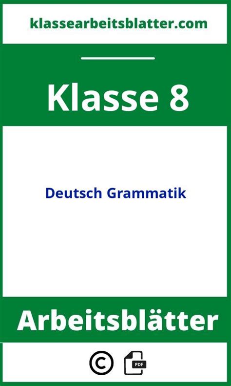 deutsch grade 8, Grade 8 dt english