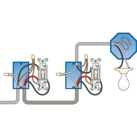 diagram for wiring 3 way switches 