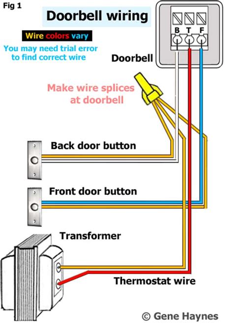 diagram for wiring two doorbells 