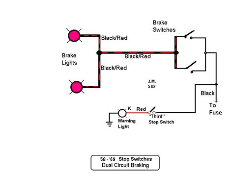 diagram of brake light circuit wiring 