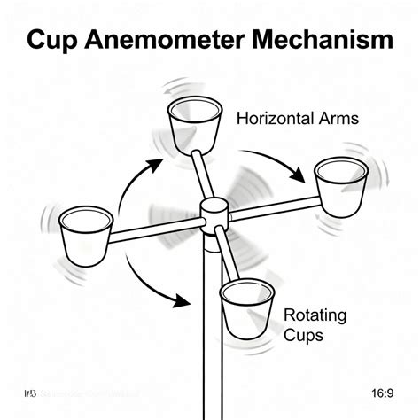 diagram of cup anemometer 