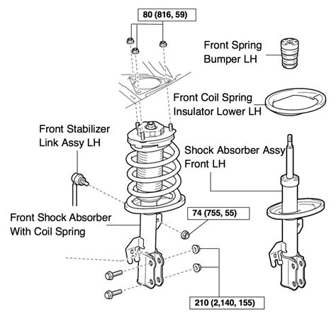 diagram subaru strut 