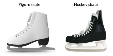 difference between ice hockey skates and figure skates