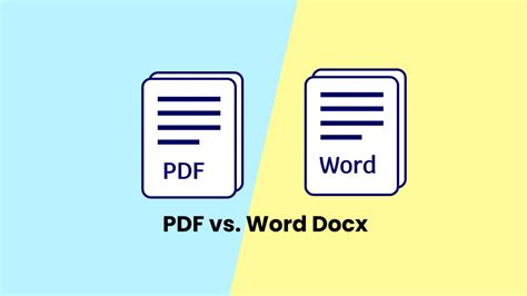 difference between pdf and word document, Pdf vs word docx
