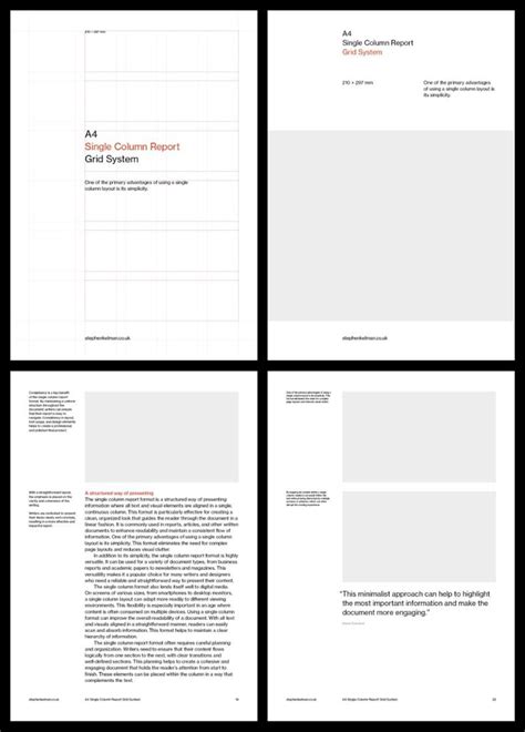 different pdf layout a4, A4 editorial design layout template (9)