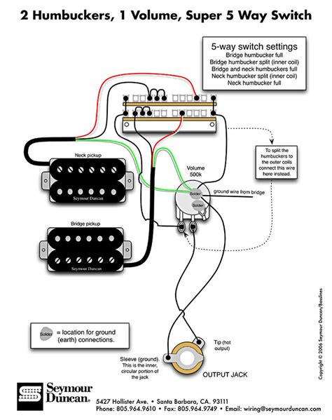 dimarzio wiring diagram for guitar 