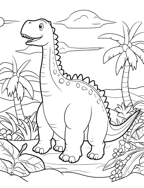 Dinosaur Printable Coloring Sheets