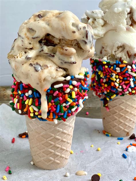 dipped ice cream cone