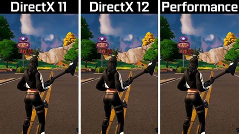 directx 12 or performance mode, Fortnite dx11 vs dx12 performance comparison