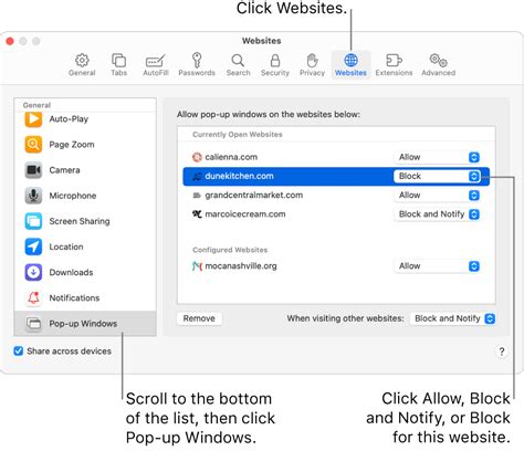 disable browser pop up blockers, 