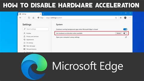 disable hardware acceleration edge browser, How to enable or disable hardware acceleration on microsoft edge