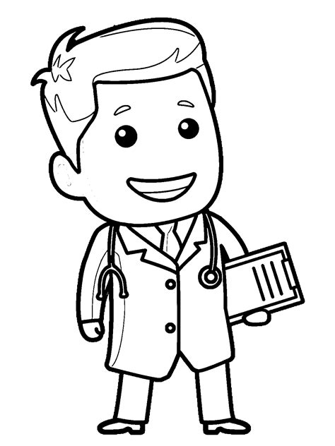 doctor coloring pages for kids, Coloring doctor printable sheet children print pediatrician. Doctor coloring page pediatrician printable image