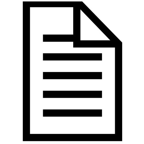 document icon no background, Transparent background document icon, hd png download