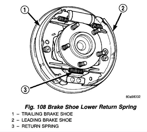 dodge caravan brake repair diagram 