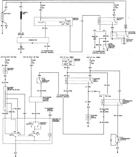 dodge dakota wiring diagram 1994 pu with 