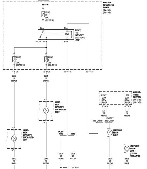 dodge magnum headlight diagram 