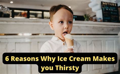 does ice cream make you thirsty