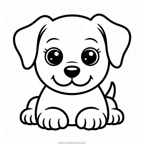 dog coloring page easy, Dog coloring page ~ coloring print