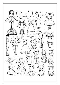 doll clothes coloring pages, Pin on paper dolls