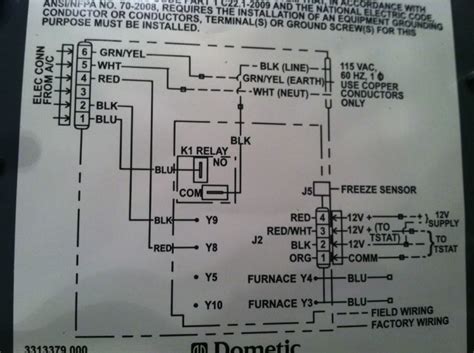 dometic lcd thermostat wiring diagram 