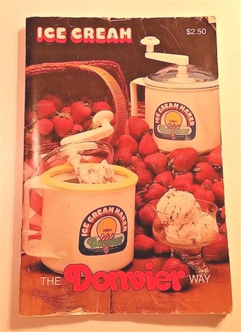 donvier ice cream maker instruction manual