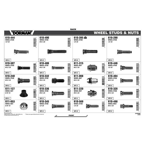 Dorman Wheel Studs Catalog