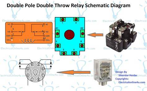 double pole relay diagram 
