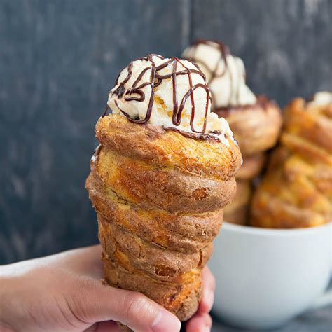 doughnut ice cream cone