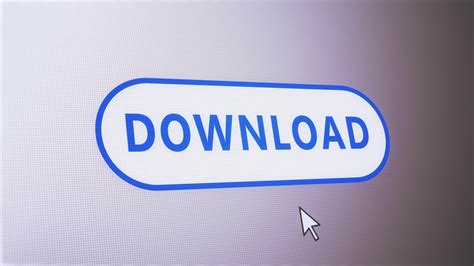 download button on computer screen, Document download button on computer screen document icon and desktop